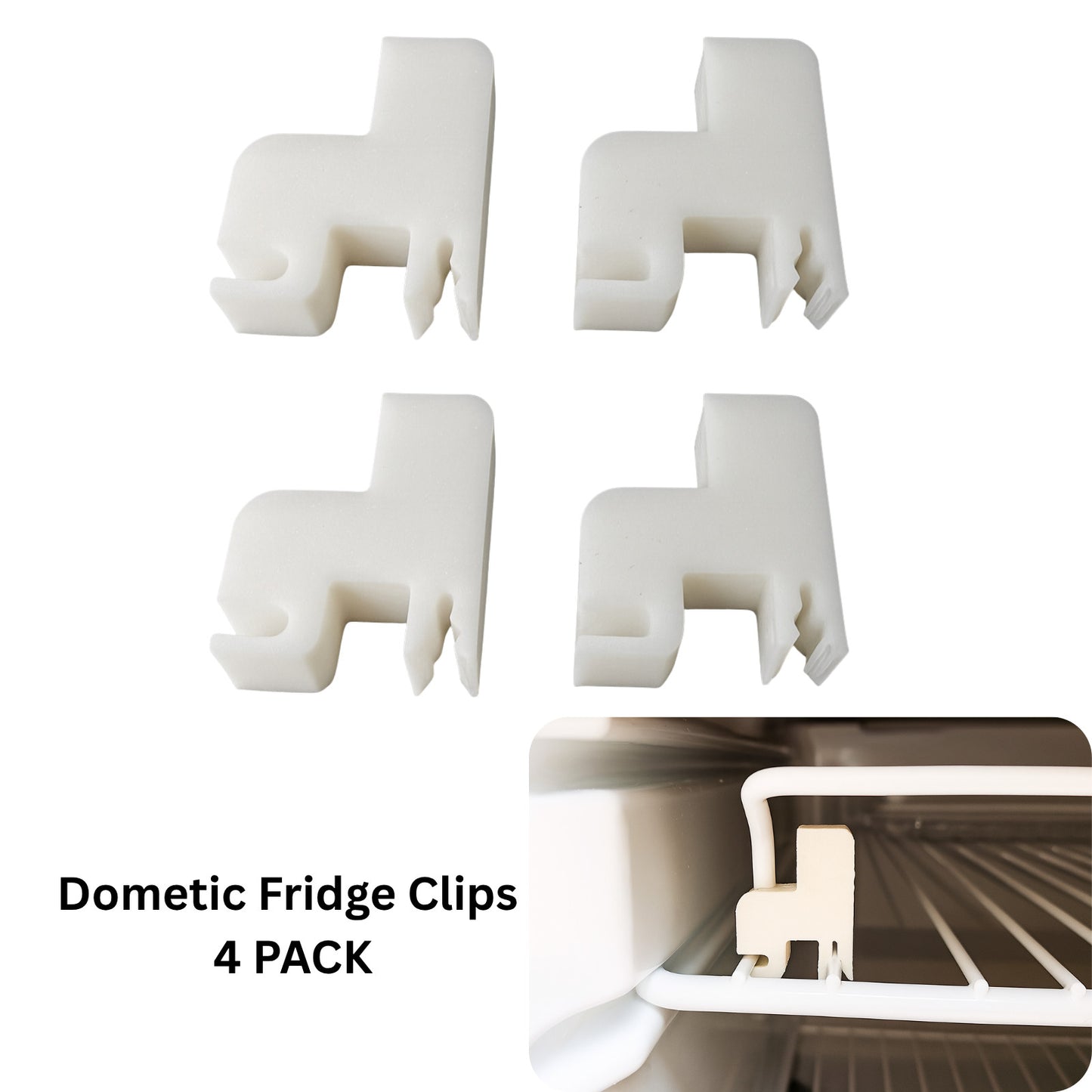 4x Dometic Fridge Shelf Wire Rack Clip
