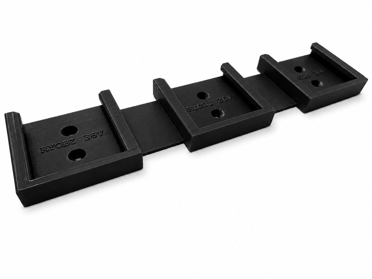 Ryobi  36v / 40v Triple Wall Mount Battery Holder for 3 Batteries