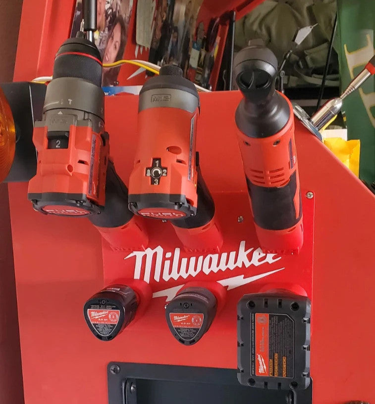 PREMIUM Storage Mount for Milwaukee M12 12V Tool & Battery Combo Holder