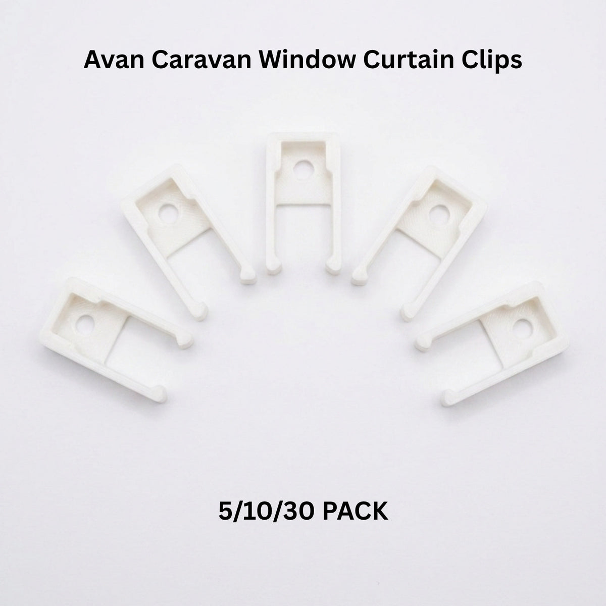 Avan Caravan Window Curtain Clips | Camper High Strenght Tracks Hooks