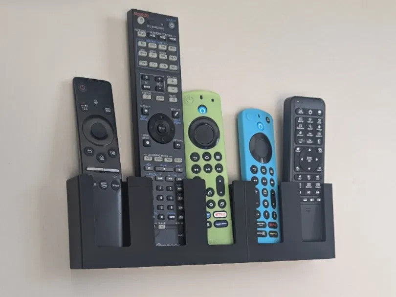 Remote Control Wall Mount Holder for 5 Remotes ~49mm