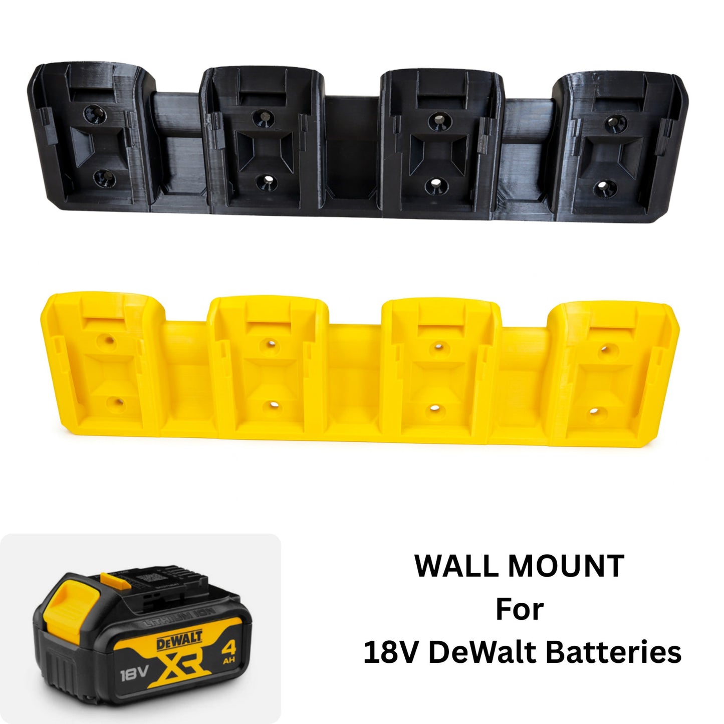 DeWALT 18V 4-battery Holder / Wall Mount