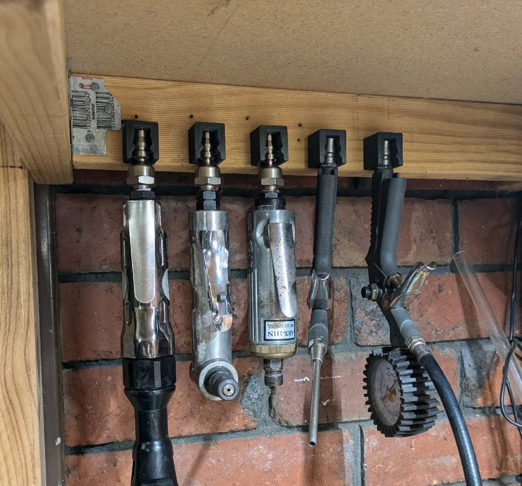 5x NITTO Air Tool Holder / Wall or Shelf Mount for Workshops