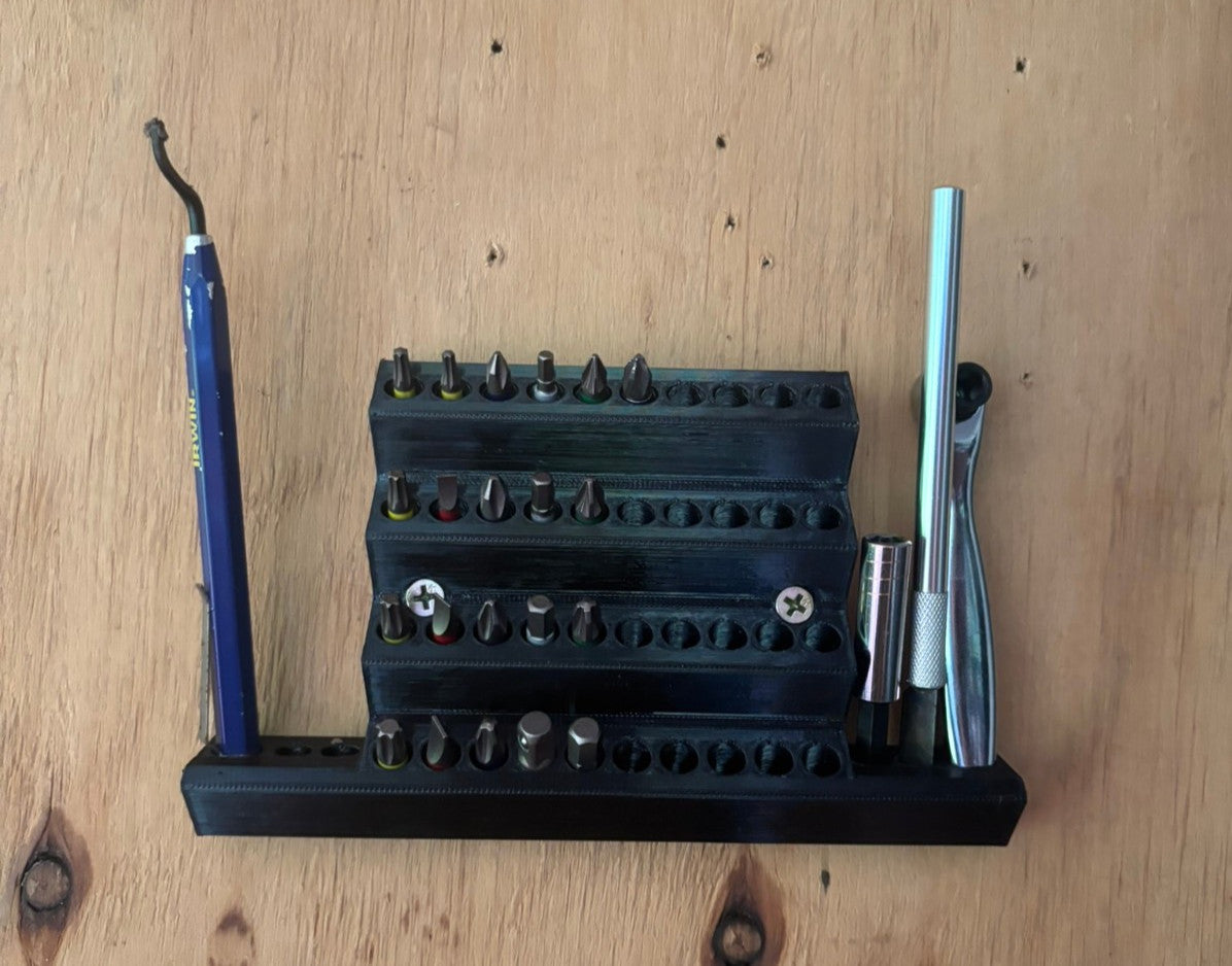 Driver Drill HEX BITS Wall Mount Rack