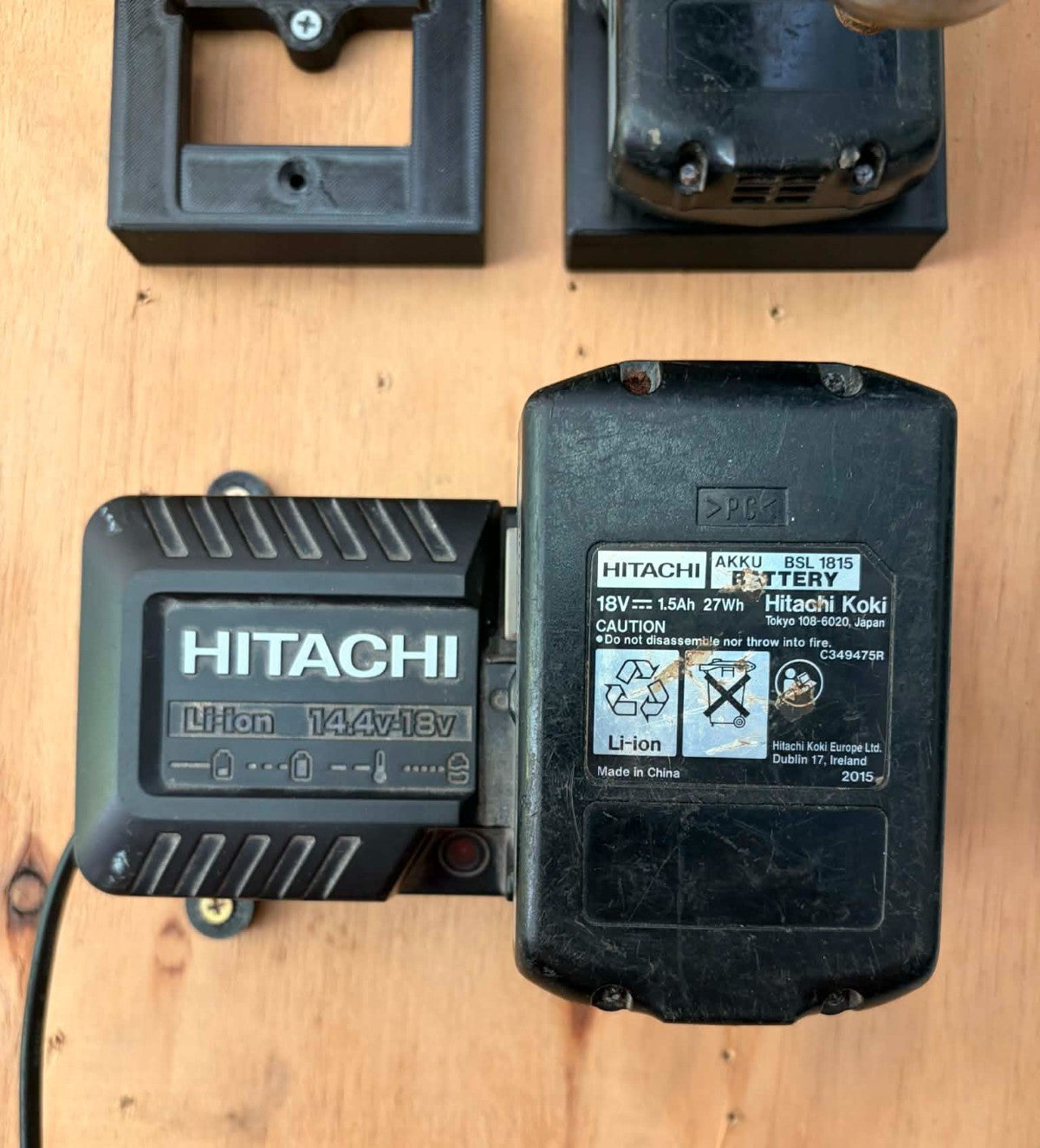Hitachi / Hikoki / Metabo 18V 36V Battery, Tool & Charger Wall Mount Holder BUNDLE