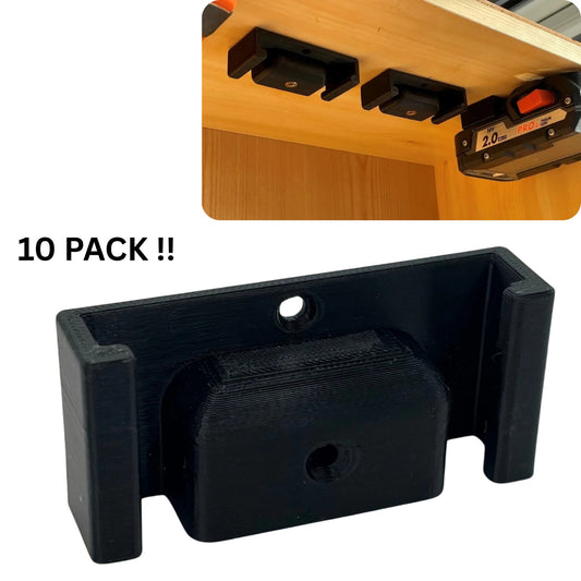 10x AEG Ridgid Cordless 18V Battery Holder / Wall Mount