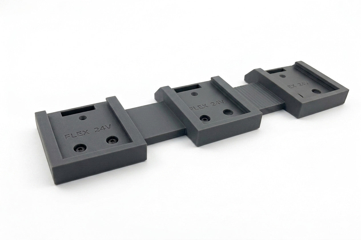 Triple Battery Holder for FLEX 24V Batteries Wall Mount Dock Holder Storage AUS