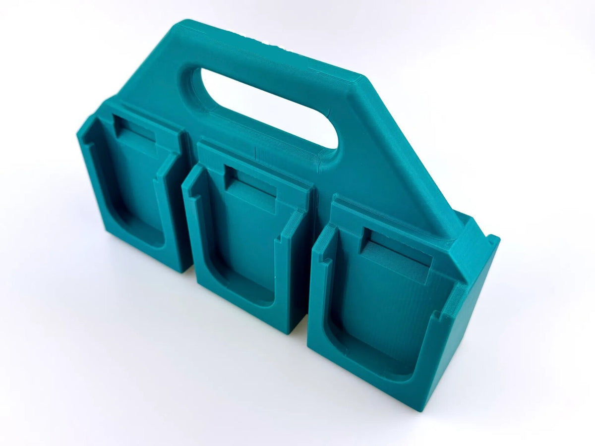 Makita 18V LXT Battery Holder Caddy Carrier Locking/Click-in for 6 Batteries