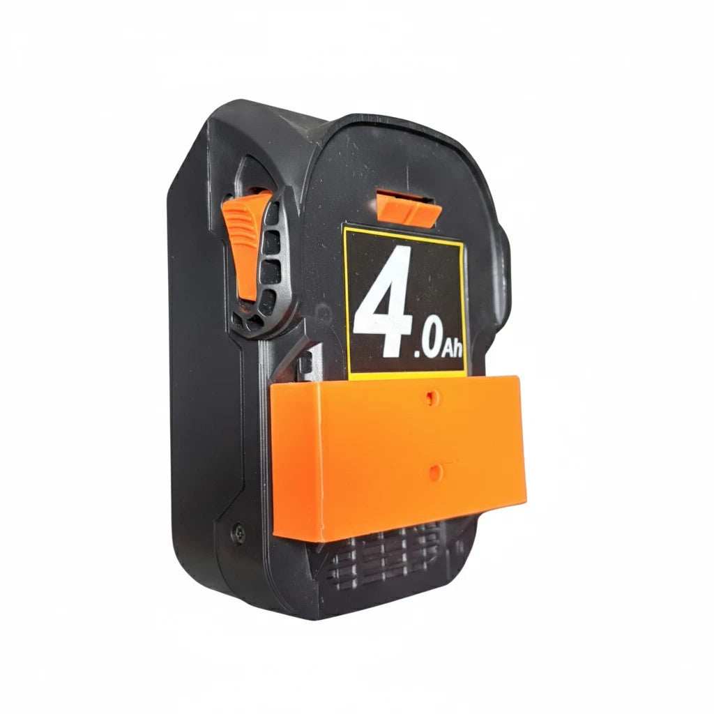 10x AEG Ridgid Cordless 18V Battery Holder Wall Mount Orange