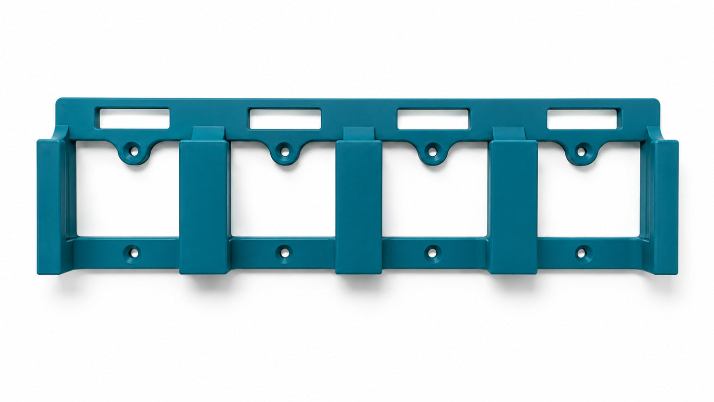 Makita 18V BLUE Battery Holder Wall Shelf Mount 1/2/3/4 batts | AUS | FREE POST