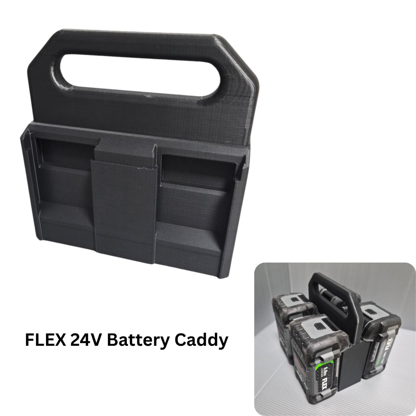 FLEX 24V Battery Caddy / Carry Case  for 4 Batteries
