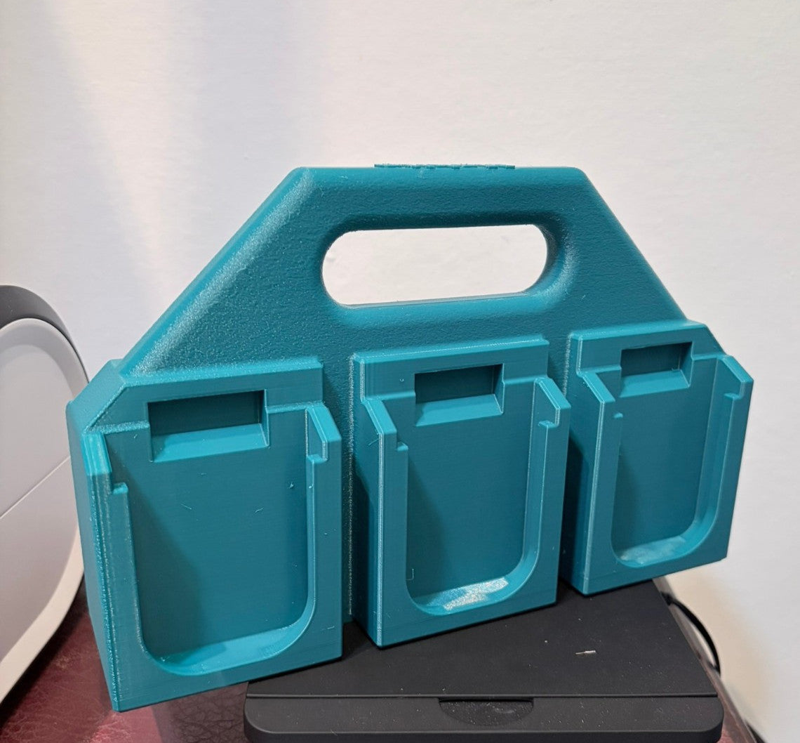 Makita 18V LXT Battery Holder Caddy Carrier Locking/Click-in for 6 Batteries
