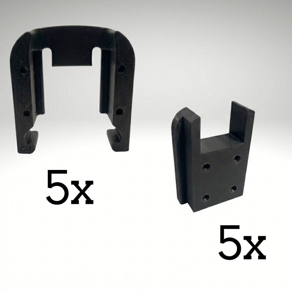 Milwaukee 18V M18 5x TOOL & 5x BATTERY Pack Holder Bracket Wall Mount Storage