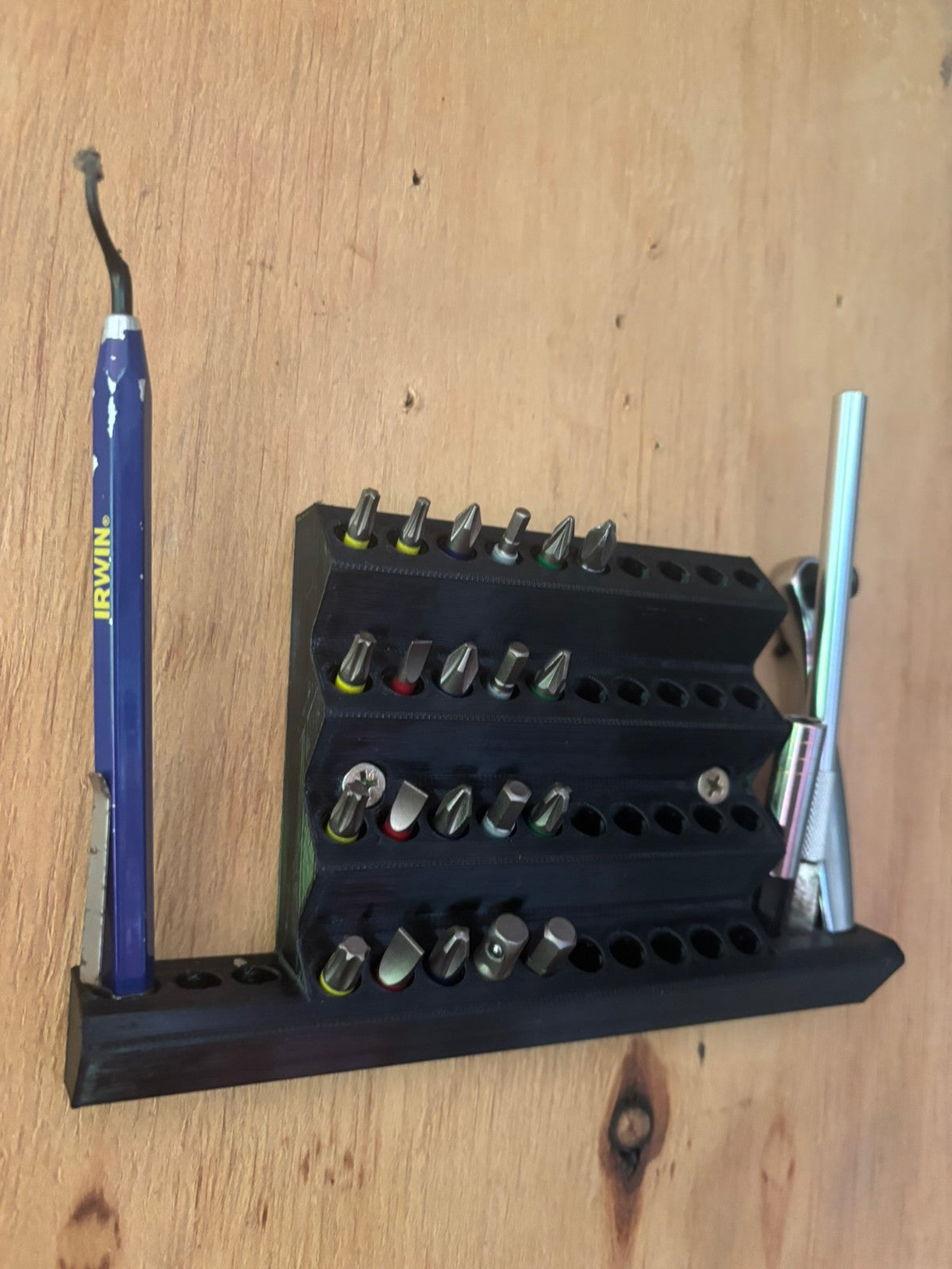 Driver Drill HEX BITS Wall Mount Rack