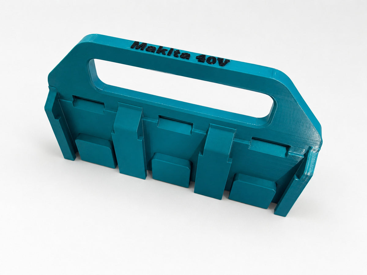 Makita 40V Battery Holder Caddy Carrier | Storage for 6 Batteries