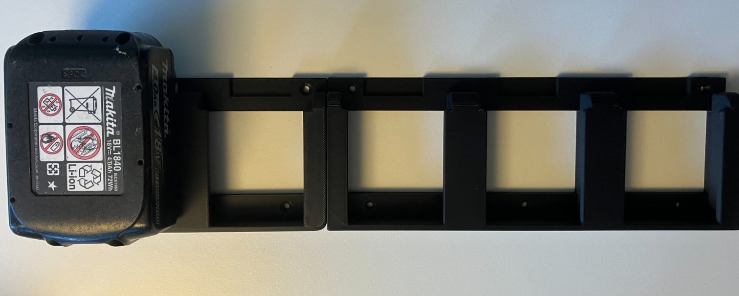 Makita 18V Battery Holder / Wall or Shelf Mount (non click-in)