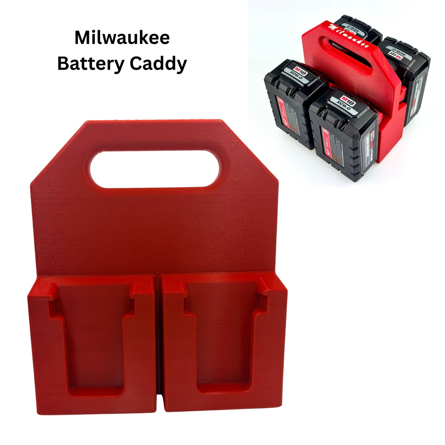M18 MILWAUKEE 18v Battery Caddy Holder Carrier | HEAVY DUTY Storage | AUS MADE
