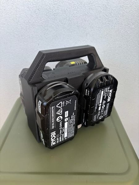 RYOBI 18V 4-slot Battery Caddy Carrier