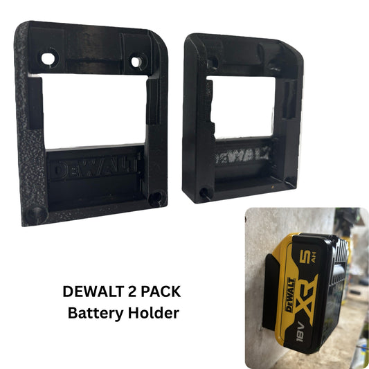 2x DEWALT 18V Battery Wall Mount