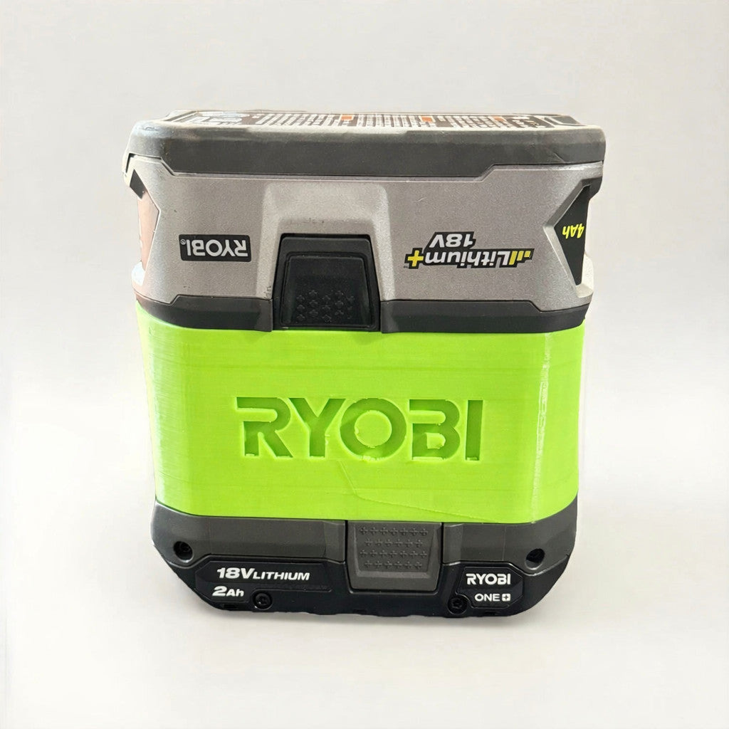 Dual Stack Ryobi 18V BATTERY STACKER Click-in Holder Batteries Protector