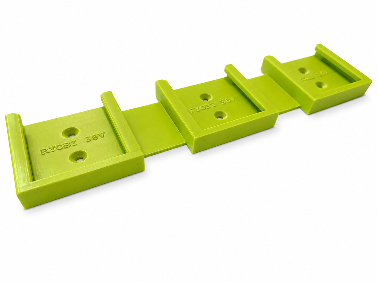 Ryobi  36v / 40v Triple Wall Mount Battery Holder for 3 Batteries