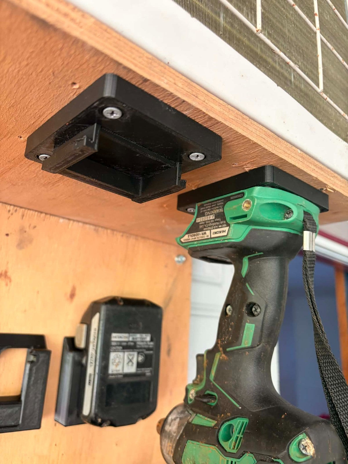 Hitachi / Hikoki / Metabo 18V 36V Battery, Tool & Charger Wall Mount Holder BUNDLE