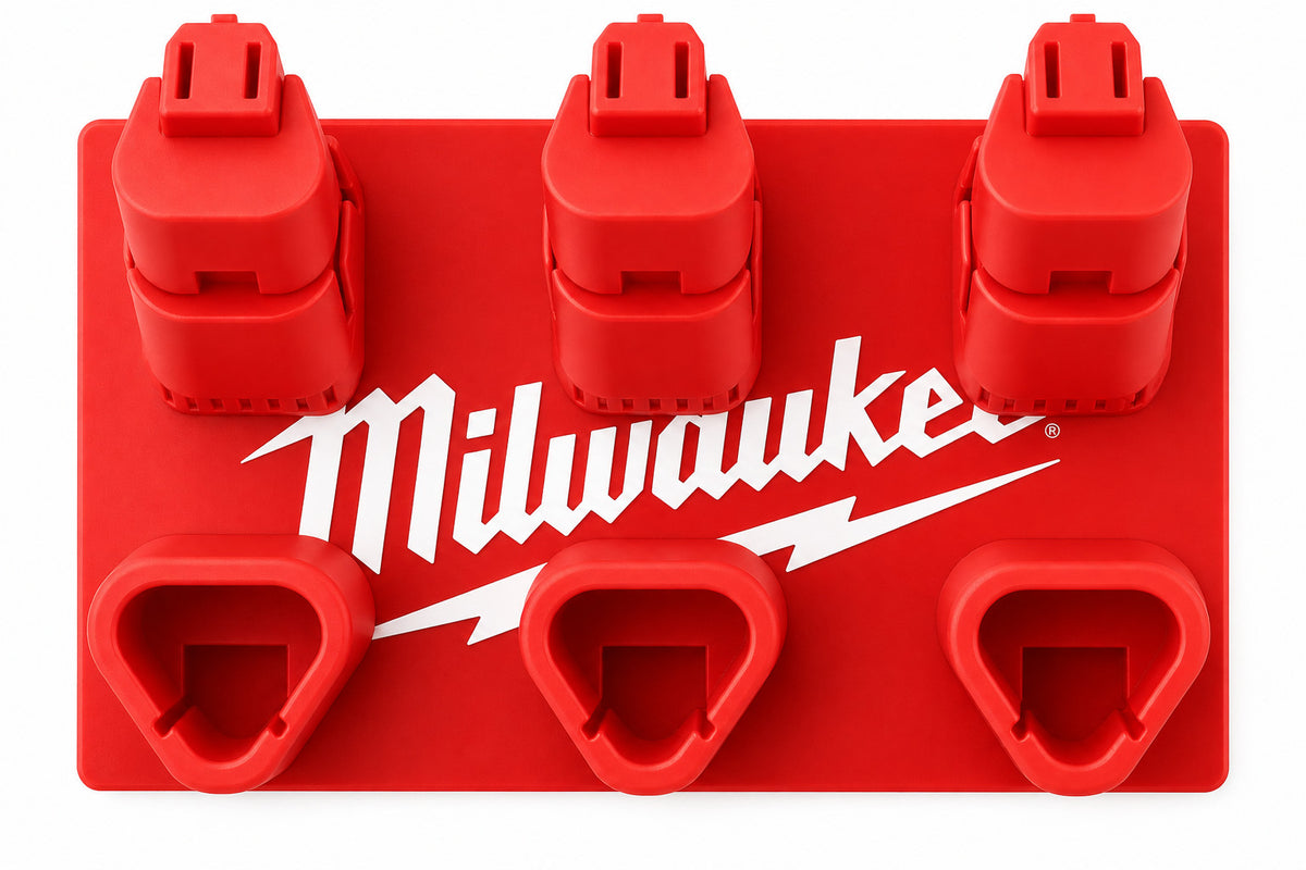 PREMIUM Storage Mount for Milwaukee M12 12V Tool & Battery Combo Holder