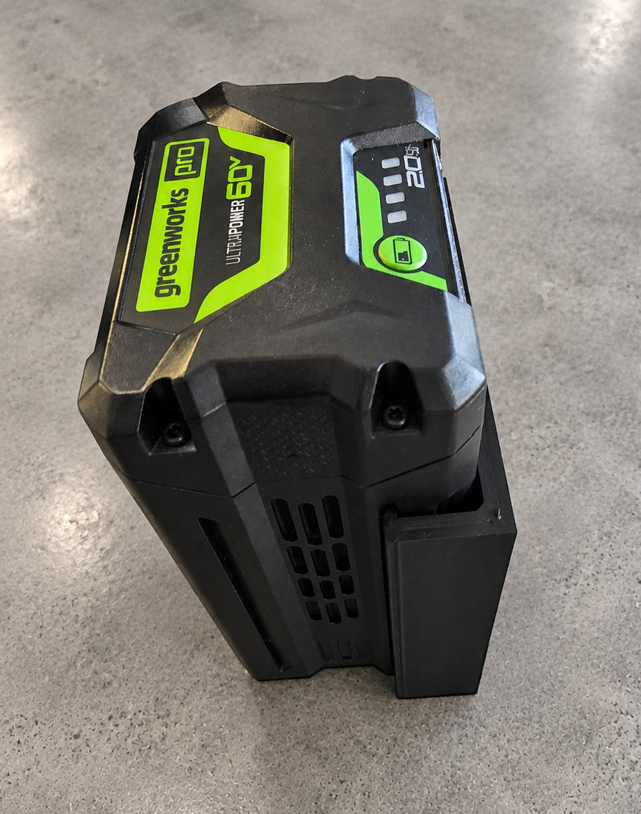 Wall Mount for Greenworks 60V Batteries - PREMIUM Heavy Duty Battery Holder