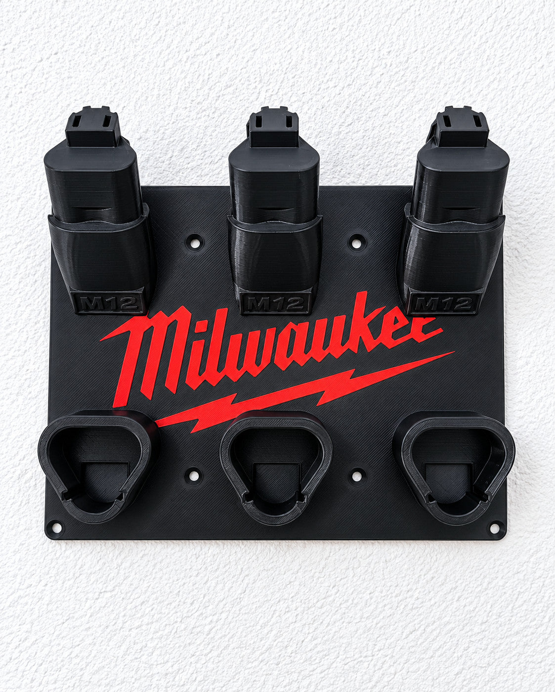 PREMIUM Storage Mount for Milwaukee M12 12V Tool & Battery Combo Holder