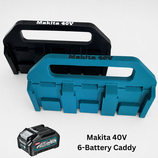 Makita 40V Battery Holder Caddy Carrier | Storage for 6 Batteries