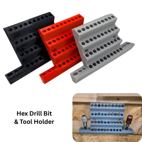 Driver Drill HEX BITS Wall Mount Rack