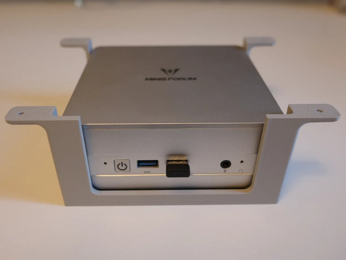 Under-Desk Mount for Mini PC Computer | Wall Shelf Bracket Holder