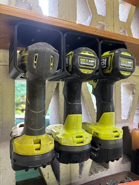 3x UNIVERSAL DRILL TOOL HOLDER mount 18V Makita Ryobi Milwaukee DeWalt Ozito XU1