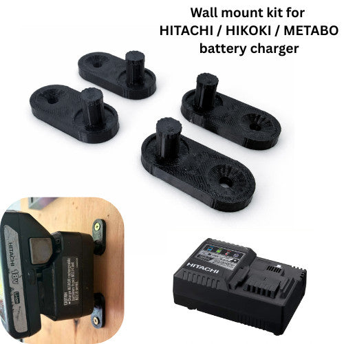 Wall Mount For Hitachi Hikoki Metabo Battery Charger Holder New! HEAVY DUTY! AUS