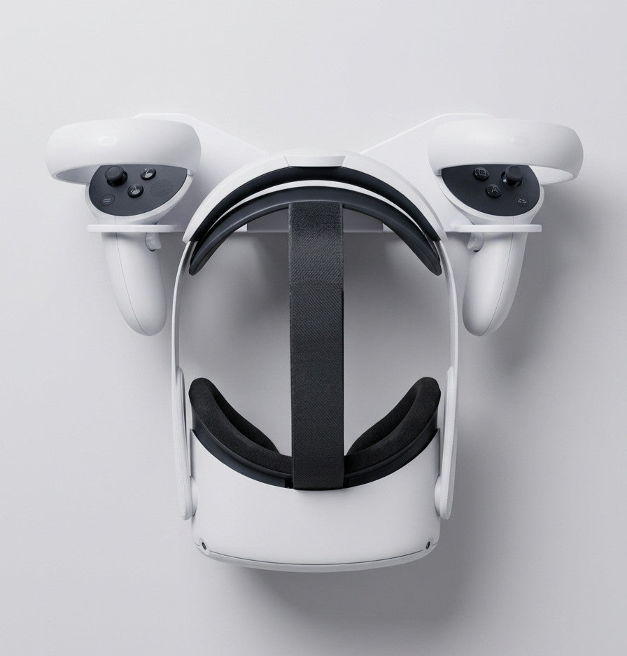 Meta Quest 2, 3, 3s WALL MOUNT VR Headset Controller Holder Stand Storage | AUS