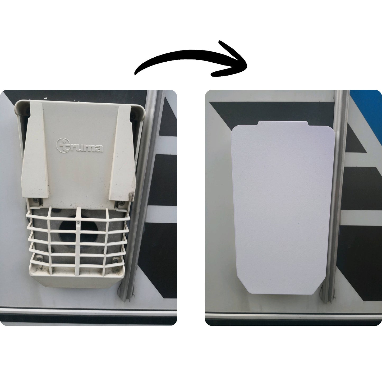 Truma Compatible Cowl Exhaust Cover KBS2 UltraRapid B14 Hot Water HWS 70121.01