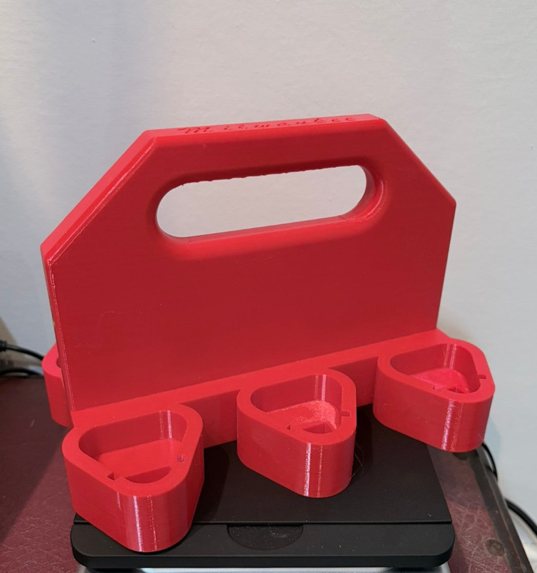 Milwaukee M12 12V Battery Caddy Holder Carrier | Storage for 6 batteries
