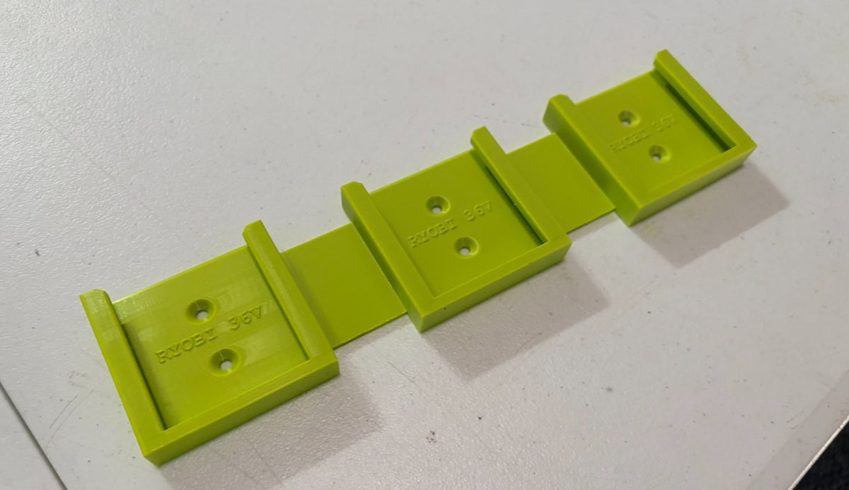 Ryobi  36v / 40v Triple Wall Mount Battery Holder for 3 Batteries